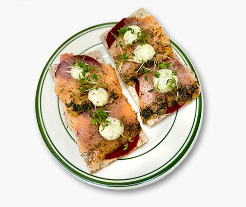 Knäckbröd Gravad Lax