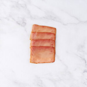 Gerookte tonijn carpaccio (Albacore)