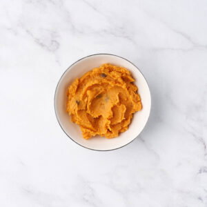 Zoetaardappelpuree met kastanjes